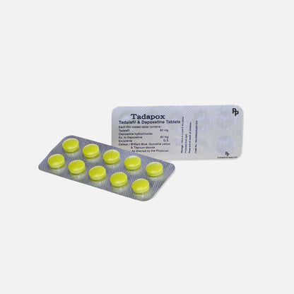 Super Tadapox® 100mg (Tadalafil + Dapoxetine) - 1 Pill for ED and Premature Ejaculation (#90)